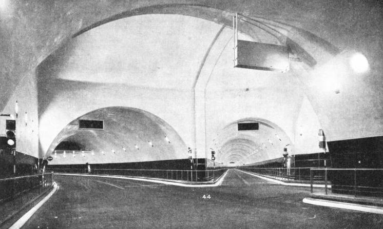 THE JUNCTION CHAMBER on the Birkenhead side of the Mersey tunnel