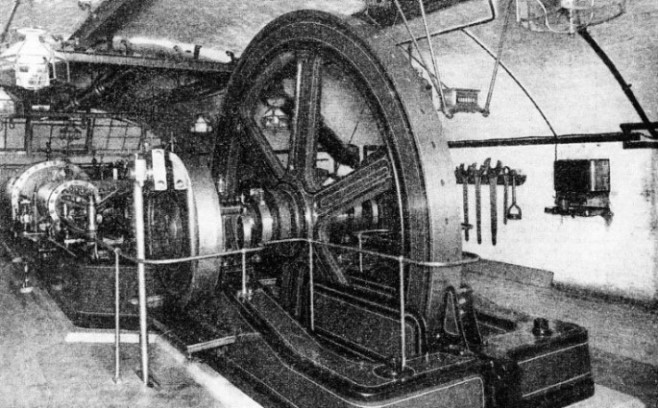 PUMPING MACHINERY near the southern approach of Tower Bridge
