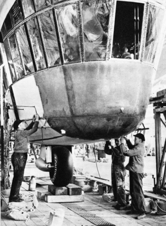 The pilot's cabin of the Hindenburg