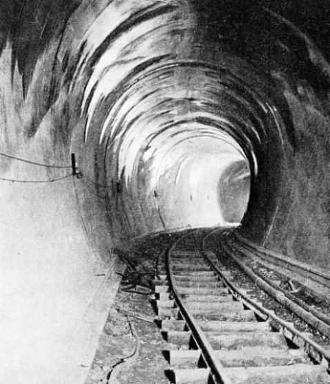 THE TUNNEL LINING of the underground sections of the Colorado aqueduct