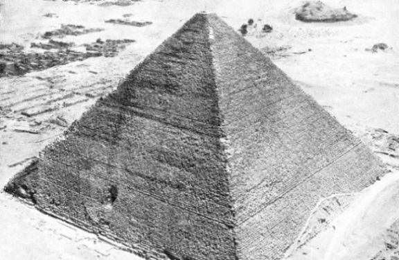The Great Pyramid of Cheops at El Giza still stands in excellent preservation