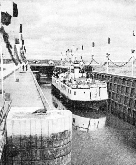 ONE OF THE LOCKS in the White Sea Baltic Canal
