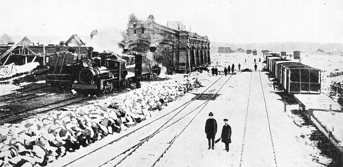 ENGINE SHED AND SIDINGS at the town of Taiga