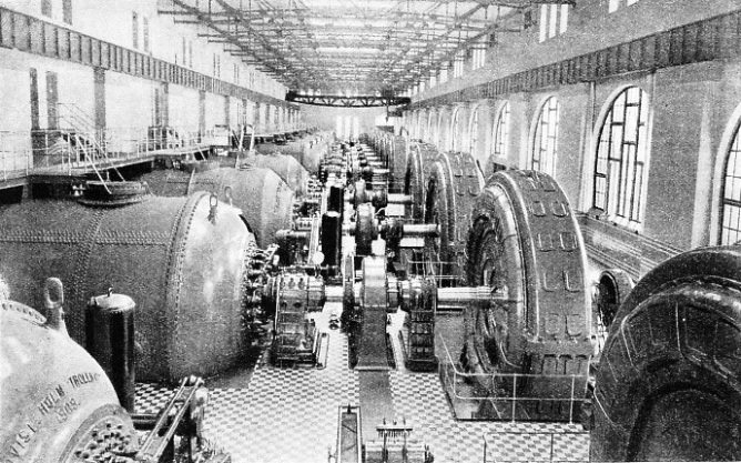 TURBINES AND ALTERNATORS in Trollhättan Power Station