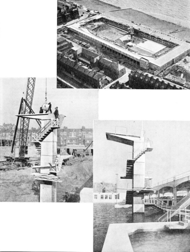 Building the municipal bathing pool at Hastings, Sussex