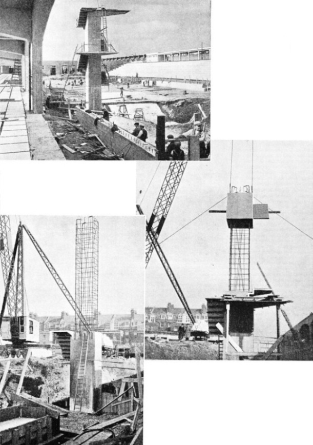 Building the municipal bathing pool at Hastings, Sussex