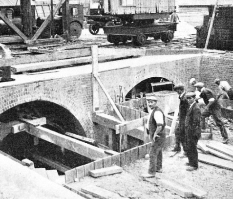 RISING TO THE SURFACE, the railway emerges from the twin tube tunnels 