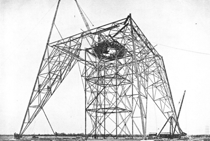 THE NORTH SUSPENSION TOWER of the Thames Grid crossing