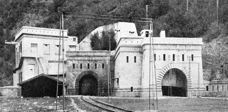THE SWISS ENTRANCE to the Simplon Tunnel, which links Switzerland and Italy