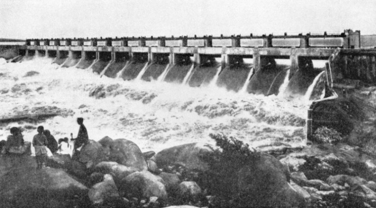 NIZAMSAGAR DAM, built over the River Manjra, is part of a huge irrigation scheme