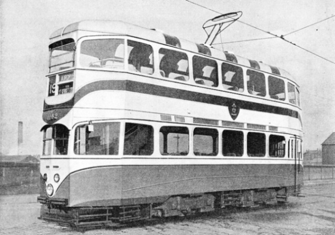 EXPERIMENTAL TRAMWAY CAR built by the Glasgow Corporation