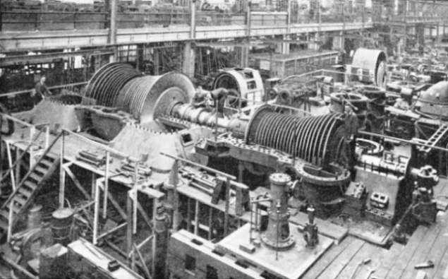 A Huge Steam Turbine Under Construction