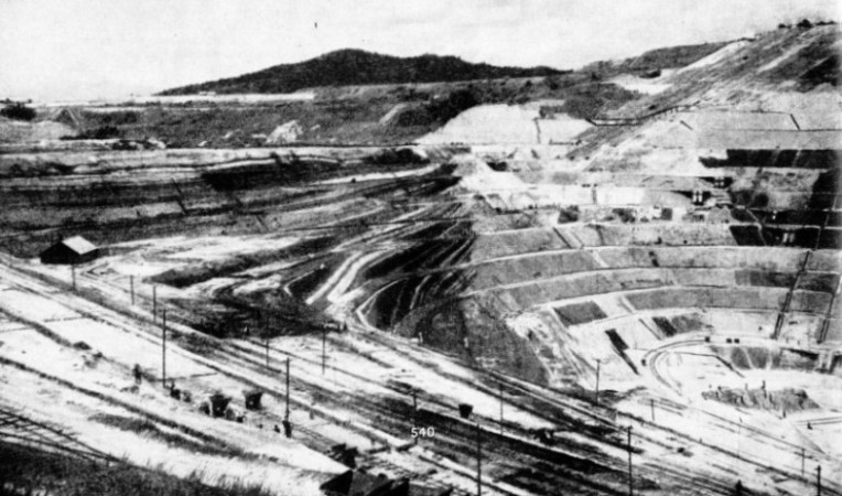 OPEN CAST MINE in the State of Selangor, Malaya