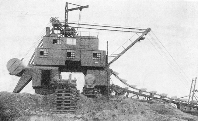 MULTIPLE BUCKET EXCAVATOR AT WORK on the Shannon power scheme