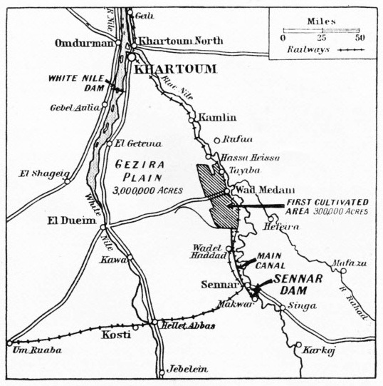 Map of the Plain of Gezira