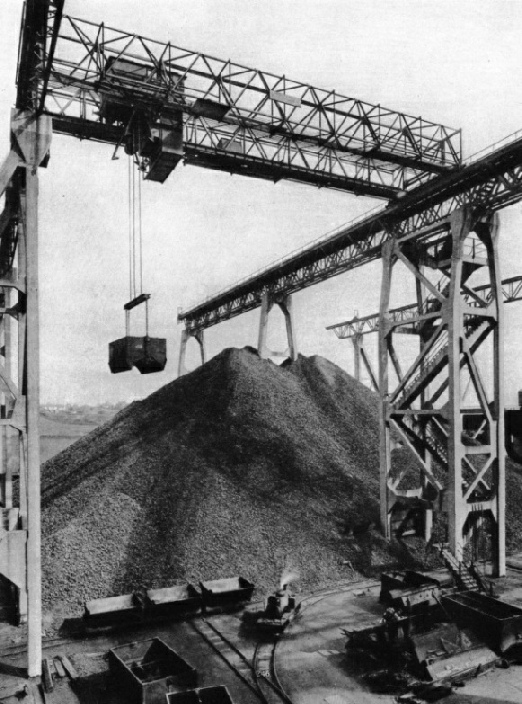 An overhead electric travelling crane, Provan Gasworks, Glasgow