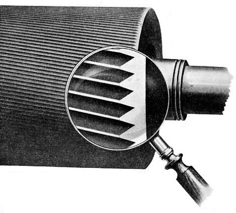 ACCURATE FLUTING of a roll used in the breaking processes