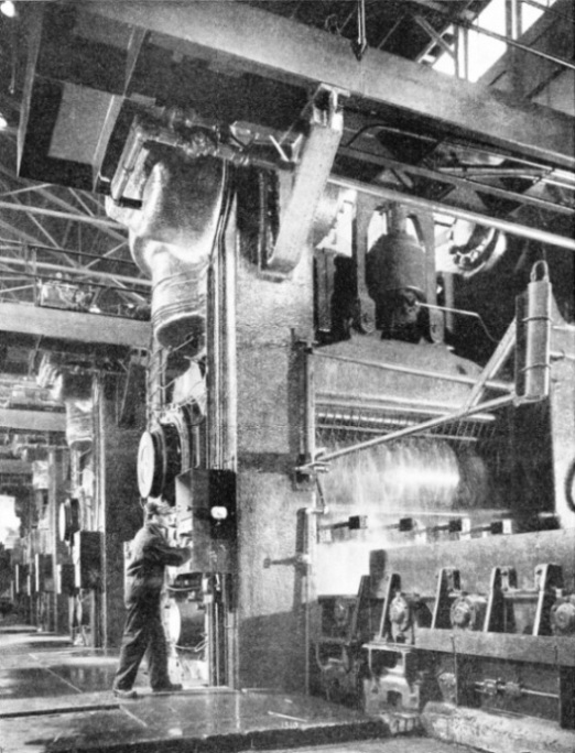 THE FINISHING MILLS of the steel rolling plant at the Homestead Works of the Carnegie-Illinois Steel Corporation