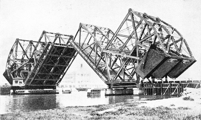 ONE OF THE LARGEST DOUBLE-BASCULE BRIDGES IN THE WORLD