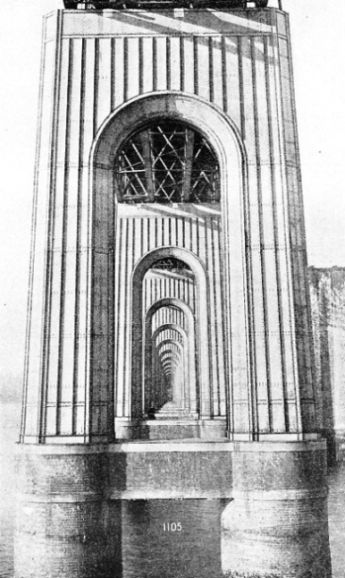 WROUGHT-IRON SUPERSTRUCTURE of the piers for the second Tay Bridge