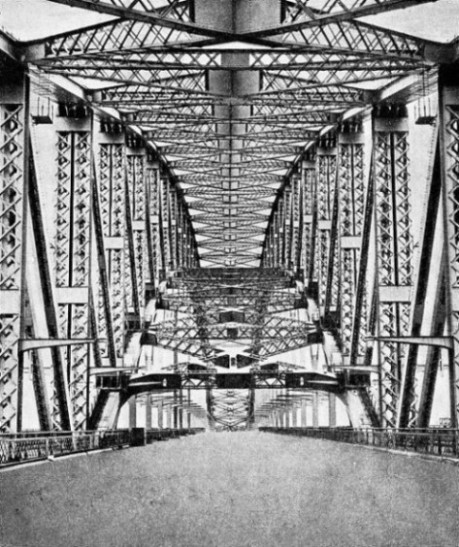 THE FINISHED ROADWAY of Sydney Harbour bridge