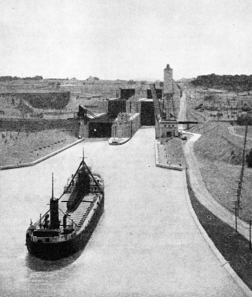 THREE PAIRS OF LOCKS at Thorold on the Welland Canal