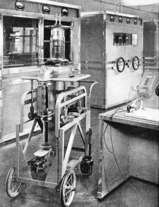 WHEN A VALVE BURNS OUT in the long-wave transmitter at Droitwich
