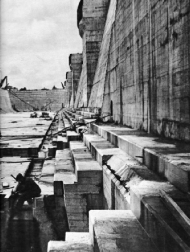 The floor of the King George V Graving Dock